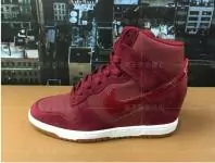 acheter nike 2015 wmns dunk sky hi lib pas cher vin rouge